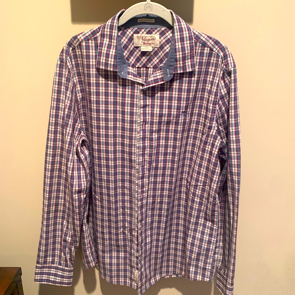 Men’s penguin dress shirt